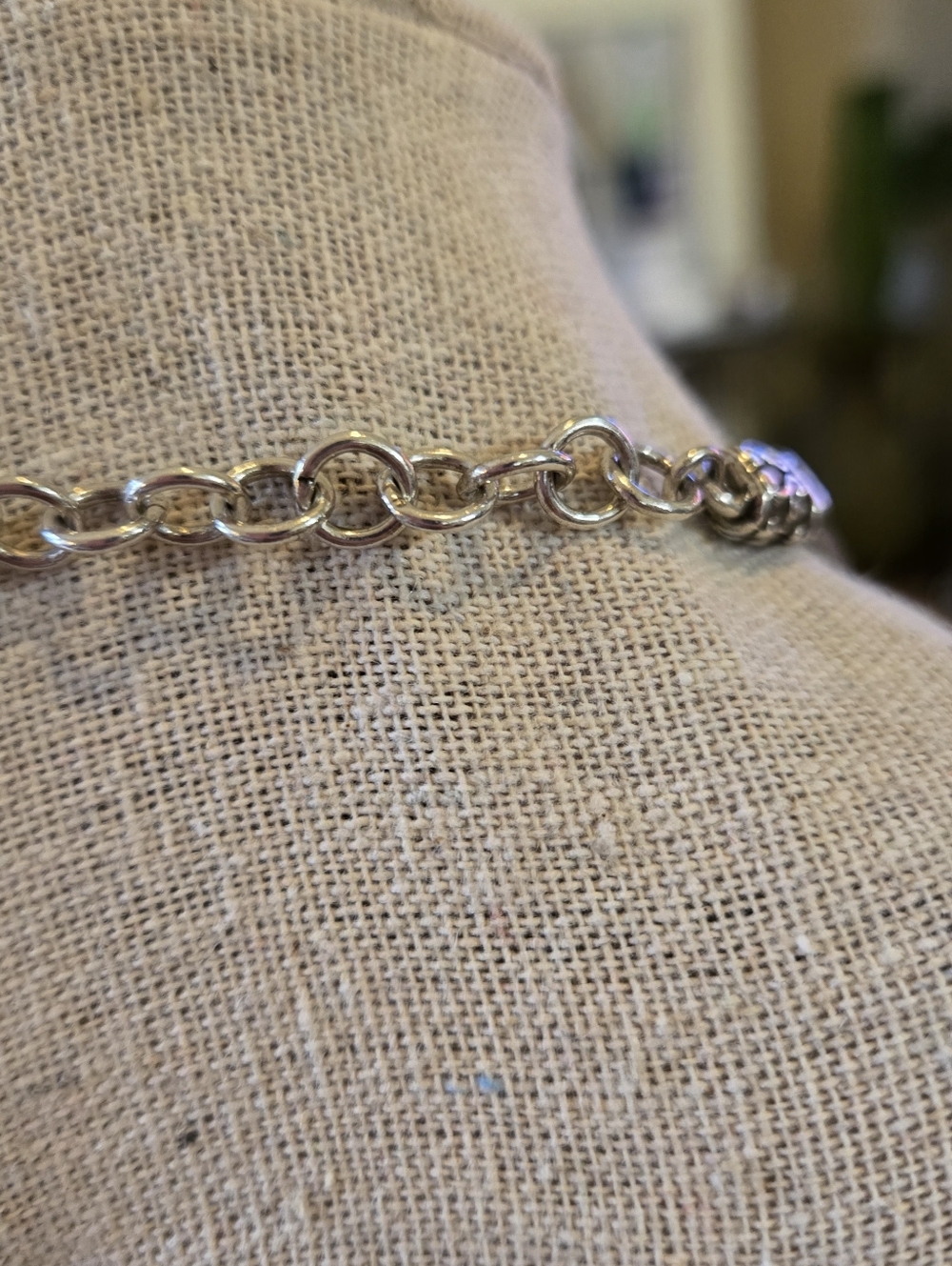 Brighton "Glass Mountain" Double Strand Necklace Silver Tone Vintage Retired - Picture 12 of 13